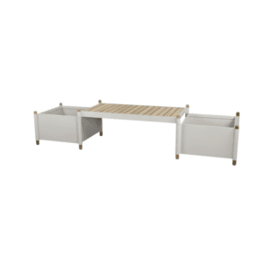 Cane-Line Sticks bench incl. 2 planters